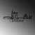 Wallity Zidna dekoracija Cleveland, 120 x 50 x 1,5 cm, Crna