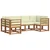 Set vanjskih sofa 6 kom. Prirodna i krem