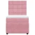 vidaXL Box spring postelja z vzmetnico roza 90x200 cm žamet