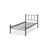Hanah Home Ram za krevet K90, 90x190x95 cm, Crni