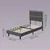 Songmics Posteljni okvir 202x90x110 cm bež