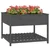 Sadilica s policom siva 111,5x111,5x81 cm od masivne borovine