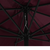 Vrtni suncobran s metalnim stupom 390 cm bordo