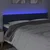 Vidaxl LED posteljno vzglavje modro 160x5x78/88 cm blago