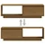 Den TV omarica medeno rjava 110x30x33,5 cm trdna borovina