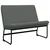 Klupa tamnosiva 100 x 75 x 76 cm od tkanine