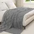 Pokrivači za bacanje 6 pcs Tamno siva 240 x 220 cm Runo