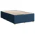 Vidaxl Box spring postelja z vzmetnico moder 120x200 cm blago