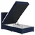 MID.YOU POSTELJA Z VZMETNICO 100 cm x 200 cm , tekstil, leseni material modra