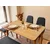 HANAH HOME Vina Mini 03 1053 Oak Anthracite (Produžni set trpezarijskih stolova i stolica (6 komada))