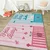 Conceptum Hypnose Tepih Hmi Kdc-91, Pravougaoni, 100 x 140 cm, Roze-plavi