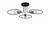 Opviq Luster Circle 1341, Metalni, Crni