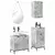 Set namještaja za kupaonicu 3 pcs Beton siva Konstruirano drvo