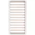 vidaXL Posteljni okvir bel 135x190 cm 4FT6 trden les
