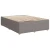 vidaXL Box spring postelja z vzmetnico taupe 160x200 cm blago