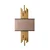 Opviq Zidna lampa Axis-15112, 35x75x10cm, IP20, Zlatno-smeđa boje