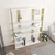 Hanah Home Polica 120x160x29,6cm Belo-Zlatna