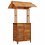 Vrtni barski stol s krovom 113x106x217 cm bagremovo drvo