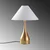 Opviq Stona lampa Luna-15276, 50x50x68 cm, IP20, Zlatno-bele boje