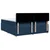 Vidaxl Box spring postelja z vzmetnico modra 200x200 cm blago
