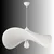 Opviq luster Kelebek-50-9016, 1 × E27, beli