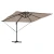 Roma Suncobran S LED lampica Sivo-smeđa 286 x 284 x 270 cm