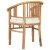Stolica s jastukom 2 pcs Smeđa 63 x 58 x 89 cm Čvrsto teak drvo