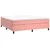 Vidaxl Box spring postelja z vzmetnico roza 200x200 cm žamet