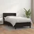 Vidaxl Box spring postelja z vzmetnico črna 90x190 cm umetno usnje
