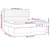 vidaXL Box spring postelja z vzmetnico LED temno siva 160x200 cm blago