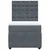 Vidaxl Box spring postelja z vzmetnico temno siva 100x200 cm žamet