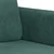 Dvosjed tamnozeleni 120 cm baršunasti