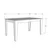 Hanah Home Trpezarijski sto Bud 145x75x85cm Crno-Mermer