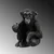 Aberto Design Dekorativna figura Monkey, 22 x 20 x 30 cm, Crna