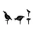 Aberto Design Set dekorativnih figura Fam 12, 1.5 mm, 4 komada