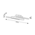 Rabalux Plafonjera Sindri, LED 18W, 950lm, DIP prekidač 3000-4000K, 61x23cm, Crna
