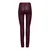 Only Ženske pantalone Arden, Kožne, Uski kroj, Bordo
