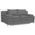 Novel BOXSPRING ZOFA, naravne barve tekstil