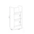 Hanah Home polica za knjige Derga3, 44 cm, hrast Sonoma / bela