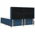 Krevet s opruga kutije s LED trakama Plava 180 x 200 cm tkanina