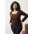 Trendyol Curve Ženska bluza Tbbaw26Af00008, Braon