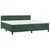 Vidaxl Box spring postelja z vzmetnico temno zelena 200x200 cm žamet