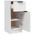 Vidaxl Komoda bela 30x30x70 cm konstruiran les
