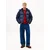 Tommy Jeans Zimska jakna marine/krvavo rdeča/bela