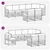 Set vanjskih sofa 8 pcs Bijela i bež 306 x 128,5 x 73 cm