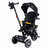 Ecotoys Tricikl za decu sa rotirajućim sedištem, gurajućim rukohvatom i tendom black ( WQL-186 BLACK )