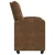 vidaXL Jedilni stoli 2 pcs Rjava 57 x 67 x 95 cm Umetno semiš usnje