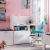 SMASTAD Radni sto, bela s okvirom/s 2 fioke, 90x79x100 cm