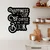 Wallity Zidna dekoracija Happiness Coffee, 38 x 44 cm, Crna