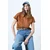 Trend Alacati Stili Ženska bluza Alc-X14615, Smeđa